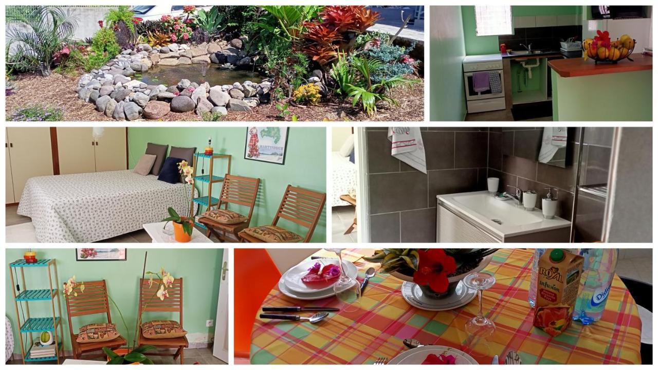 Paradis Cache - Confort Terrasse - Kybo Karaib Location - Pkg - Mtgne Sainte Marie Bagian luar foto
